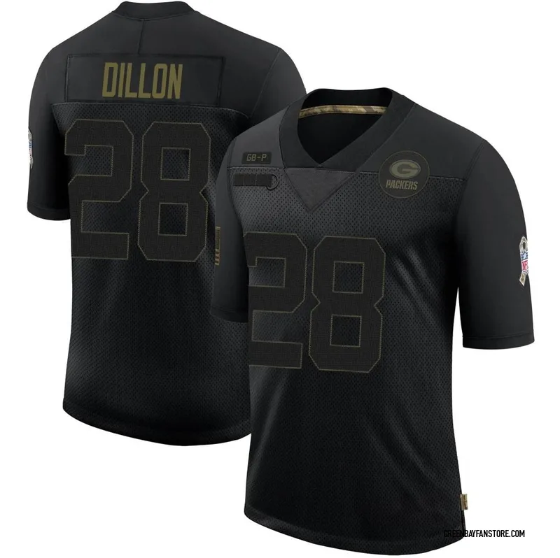 Top Hot Sale, 55% OFF  Men's Green Bay Packers #28 A. J. Dillon Black  Reflective Limited Jersey