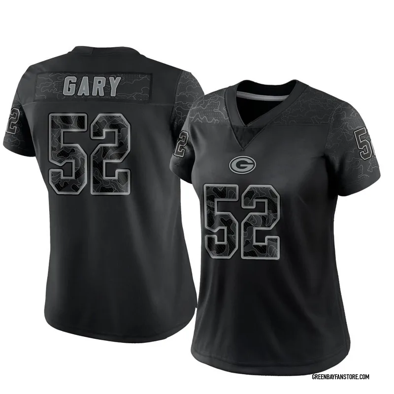 Rashan Gary 52 Green Bay Packers Black Reflective Limited Jersey - Men -  Bluefink