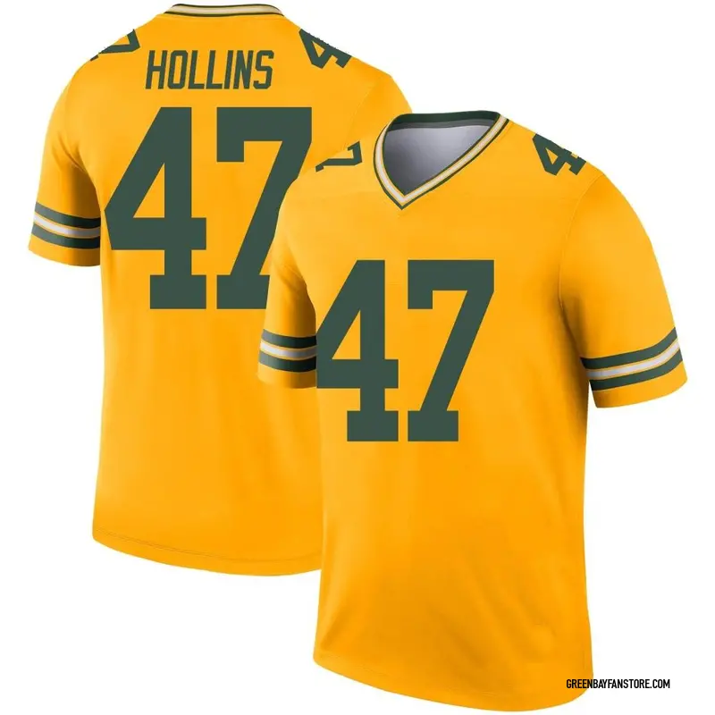 Justin Hollins Youth Nike Green Bay Packers Custom Game Jersey Size: Extra Large