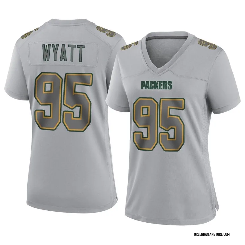 Packers #95 Devonte Wyatt Nike Home Game Jersey Large Fir Green