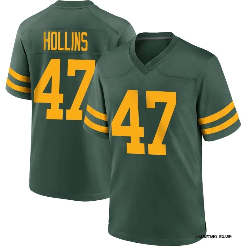 Justin Hollins Youth Nike Green Bay Packers Custom Game Jersey Size: Extra Large