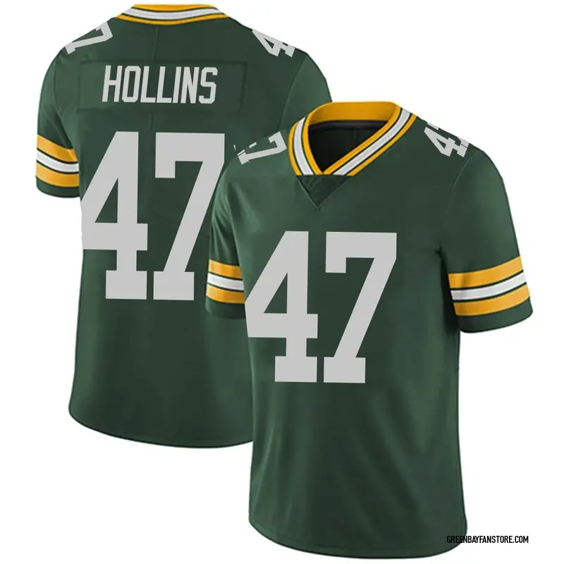 Justin Hollins Youth Nike Green Bay Packers Custom Game Jersey Size: Extra Large