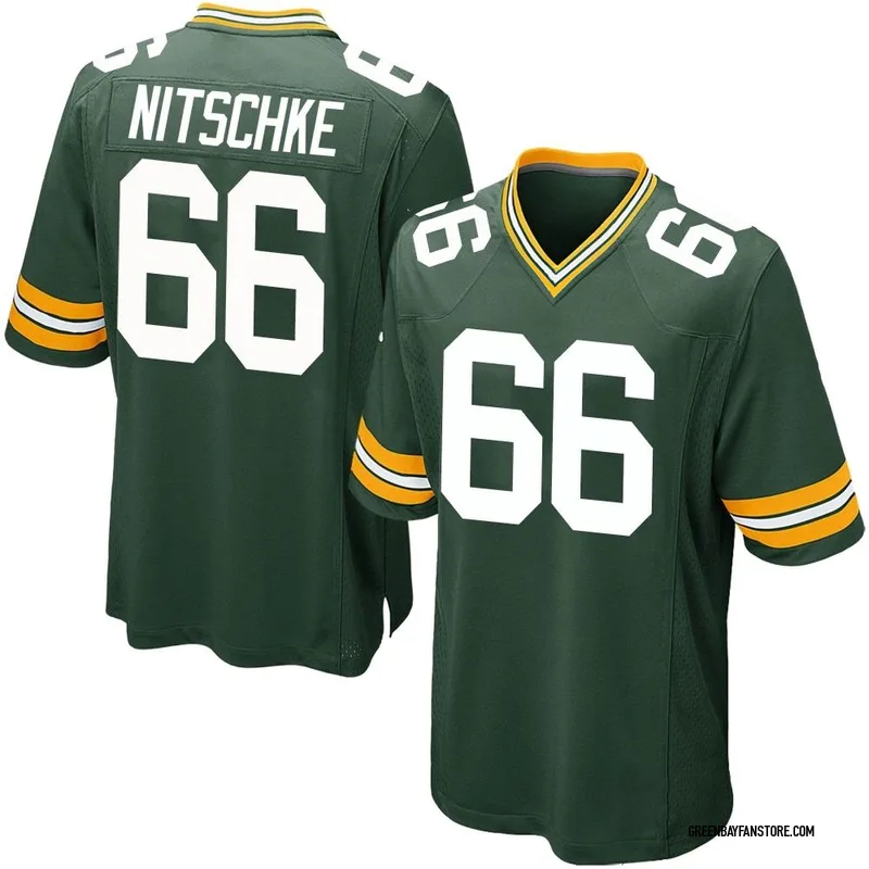 #66 Nitschke Mitchell & Ness Paintbrush Jersey