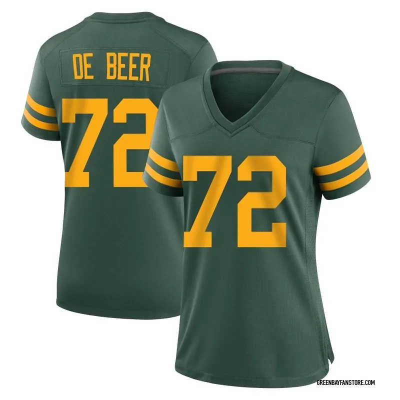 Youth Nike Gerhard de Beer Green Bay Packers Game Jersey Size: Extra Large