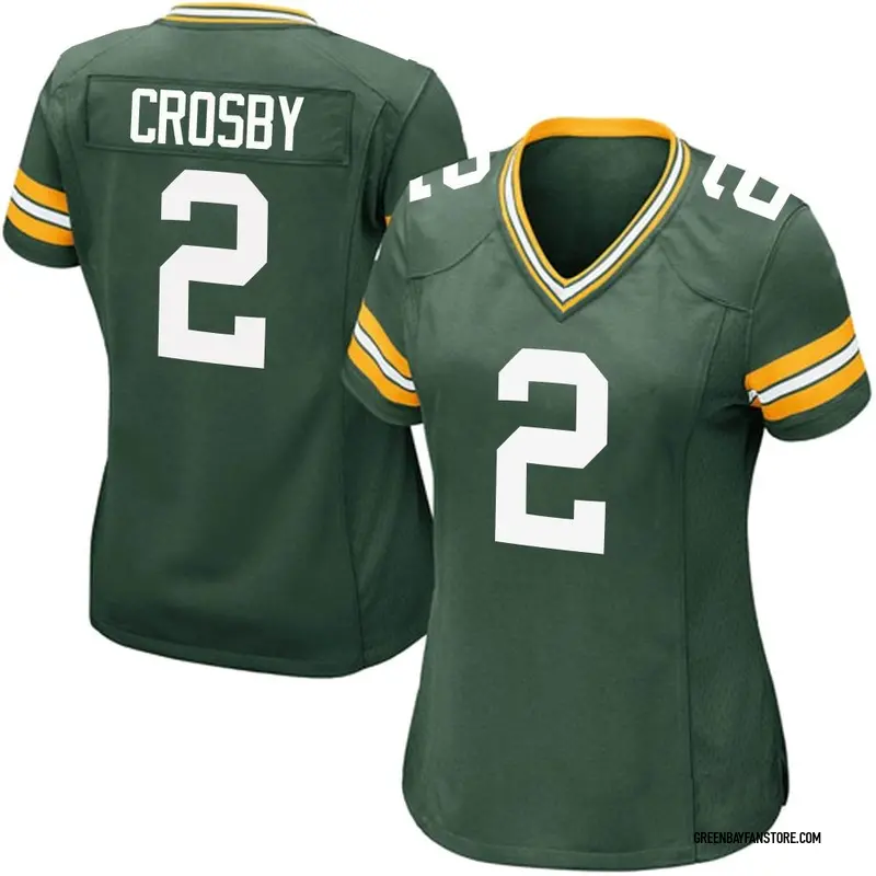 Green Women's Mason Crosby Green Bay Packers Game Team Color Jersey