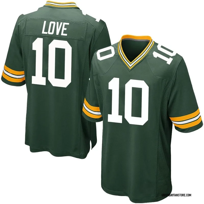 Nike Youth Green Bay Packers Jordan Love #10 Green Game Jersey