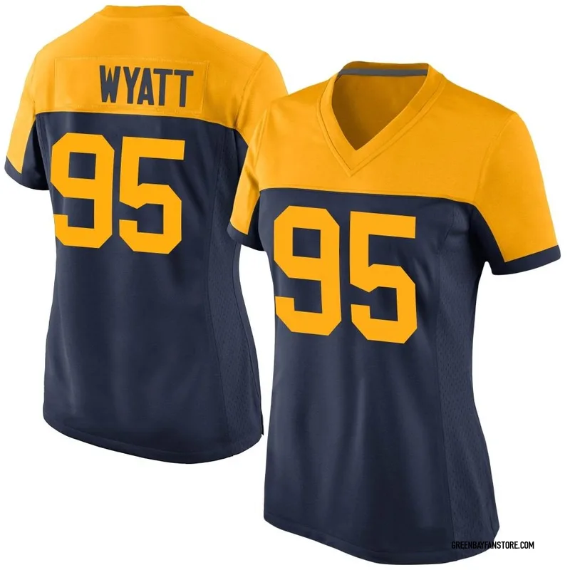 03H Jerseys de football Green Bay'''packers'' Femmes 95 Devonte Wyatt 7  Quay Walker 12 Aaron Rodgers 69 David Bakhtiari 92 Reggie White 10 Love 