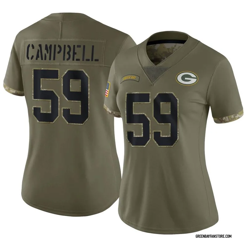 Packers #59 De'Vondre Campbell Away Nike Game Jersey Medium White