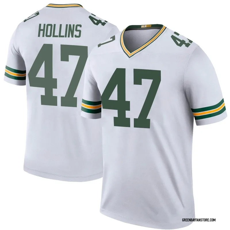 Justin Hollins Youth Nike Green Bay Packers Custom Game Jersey Size: Extra Large