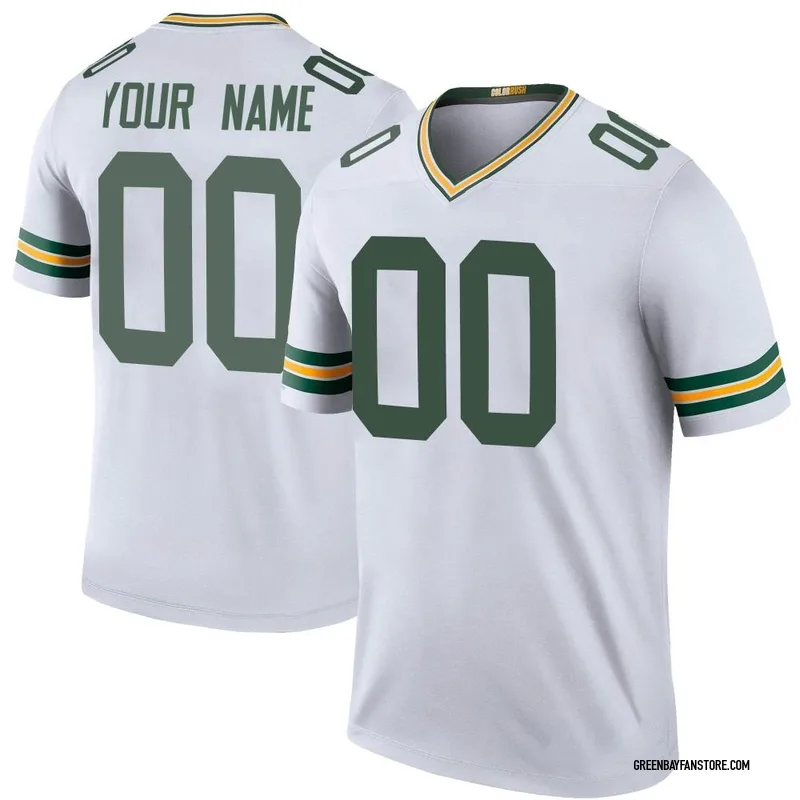 Green Bay Packers White Custom Jersey, Packers Football Jersey Cheap For  Sale - Reallgraphics