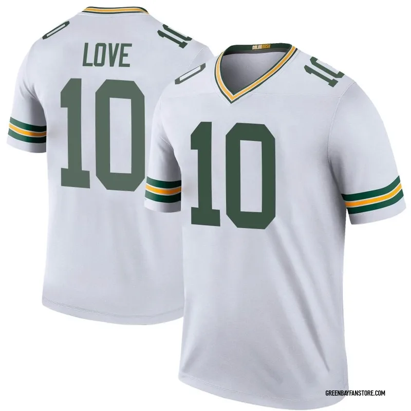 Nike Men's Green Bay Packers Jordan Love Green Player Game Jersey